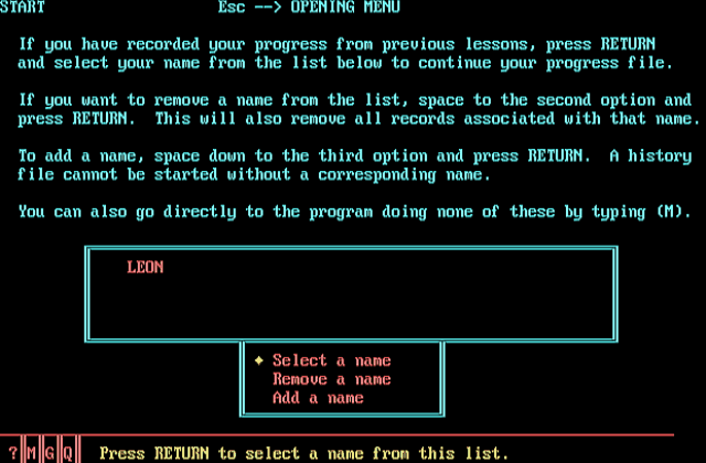 Typing Tutor III DOS Game