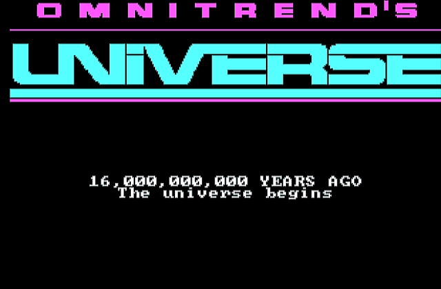 Universe DOS Game